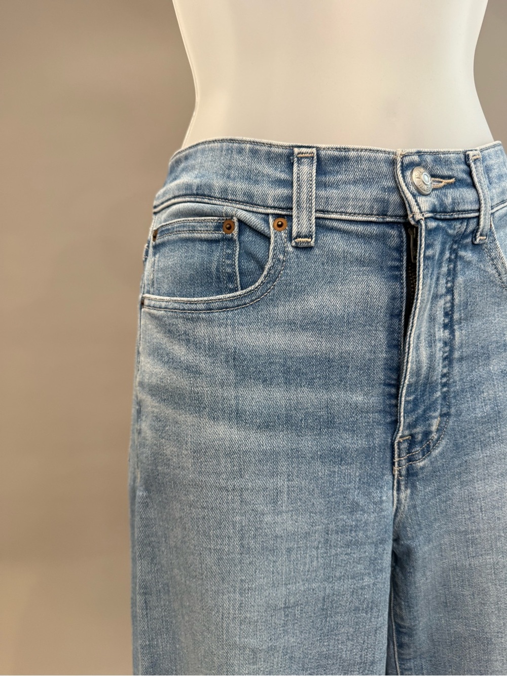 Madewell Palazzo Wide Leg Jeans - Corley Wash - Picture 9 of 11